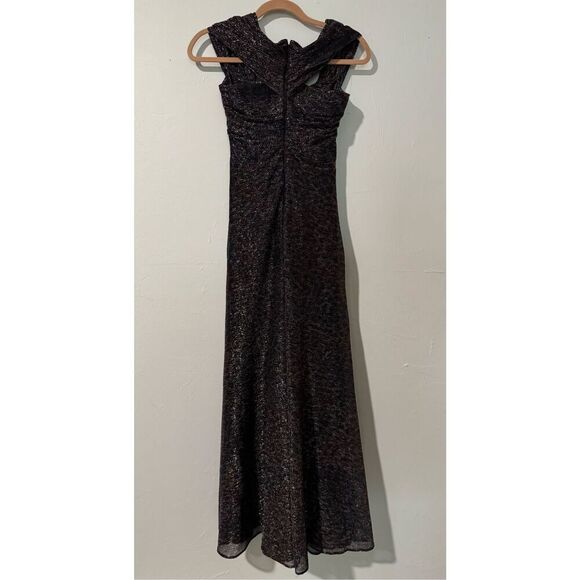 Talbot Runhof tokara stardust off the shoulder knit multidimensional multi color - Picture 8 of 16